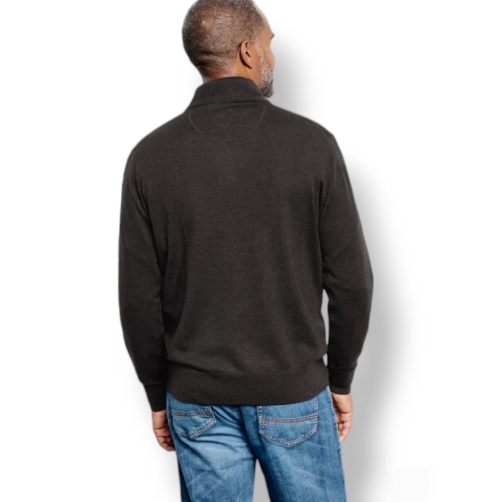 Orvis Merino Wool Quarter Zip Sweater 2.0 Men's XXL Charcoal 28RZ Fly - Picture 3 of 7